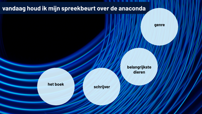 Vandaag houd ik mijn spreekbeurt over de anaconda by Kees Jonk on Prezi