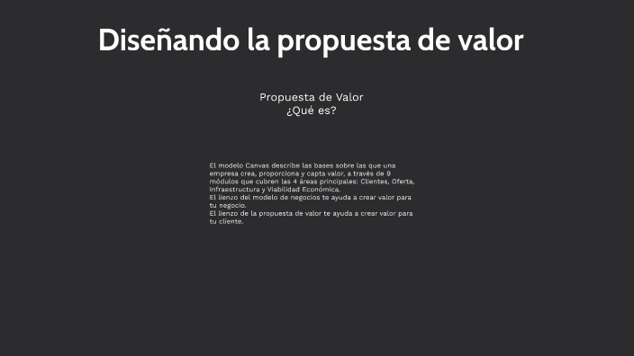Canvas Propuesta de Valor by Anahi Gomez on Prezi