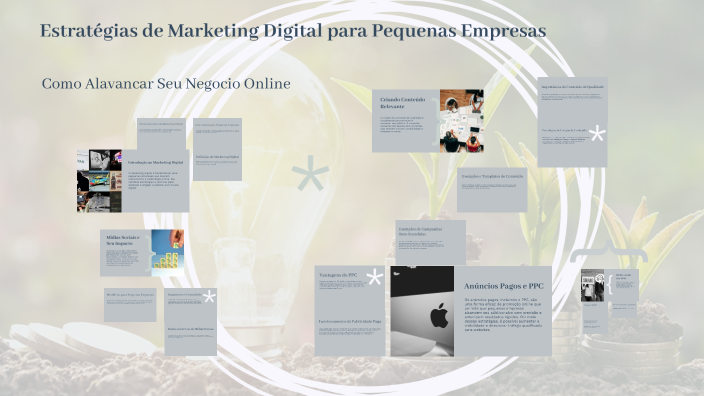 Estratégias de Marketing Digital para Pequenas Empresas by Juliane on Prezi