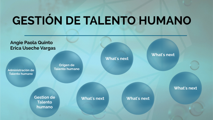 GESTION DE TALENTO HUMANO by Useche Vargas Erica Marley on Prezi
