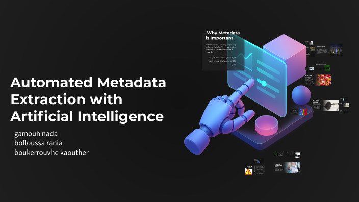 Automated Metadata Extraction with Artificial Intelligence by nada ...