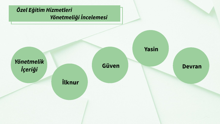 Özel Eğitim Hizmetleri Yönetmeliği by ilknur avcı on Prezi