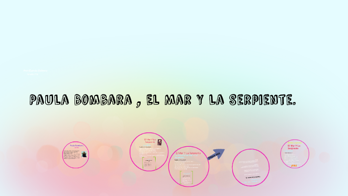 Paula Bombara , El Mar Y La Serpiente. by Débora Garcia on Prezi