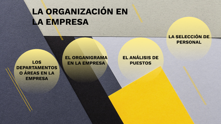 La organización en la empresa by María JS on Prezi