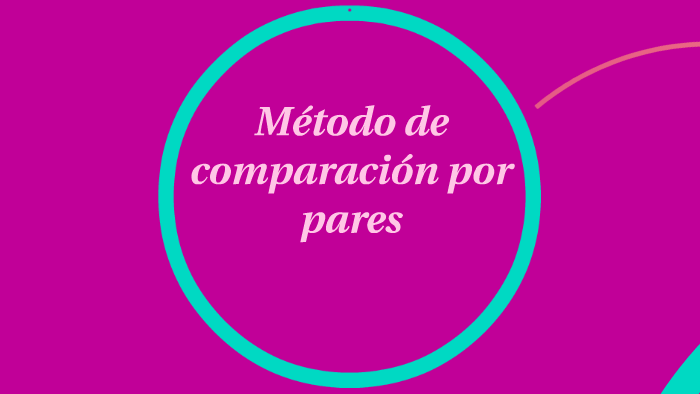 Metodo De Comparacion Por Pares By Barbara Maresma