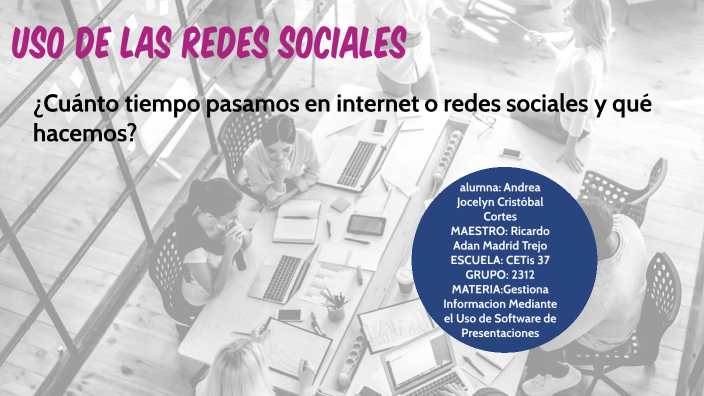 uso de las redes sociales by Andrea Jocelyn Cristóbal Cortes on Prezi