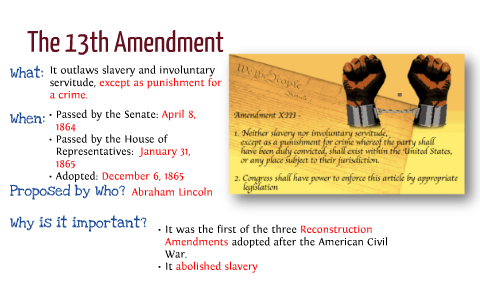 13th amendment importance