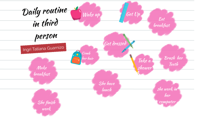 daily routine in third person by Tatiana Guarnizo on Prezi