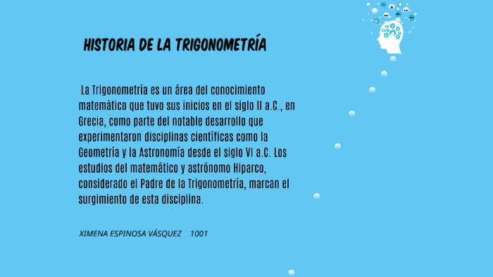 HISTORIA DE LA TRIGONOMÉTRICA by ximenita pte espinosa