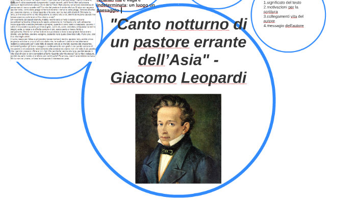 Figure Retoriche Canto Notturno Di Un Pastore Errante Dell Asia "Canto notturno di un pastore errante dell’Asia" by Maëlle Valette on Prezi