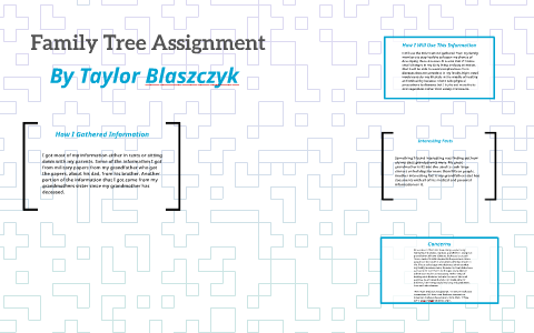 assignment family tree