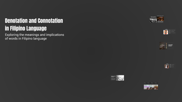 Denotation and Connotation in Filipino Language by BEVERLY DE GUZMAN on ...