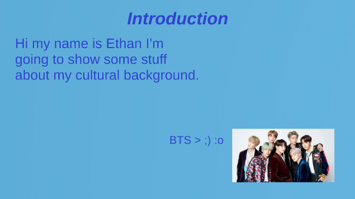 essay on my cultural background