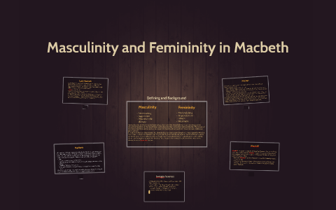 Characteristics masculine and feminine Recognizing Our