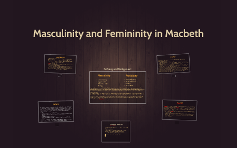 masculinity and femininity