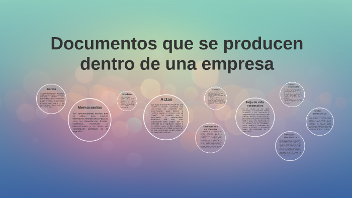 Documentos que se producen dentro de una empresa by Yulieth Escobar