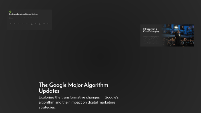 The Google Major Algorithm Updates by Akhil ks on Prezi