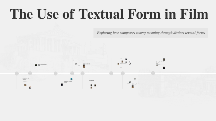 The Use of Textual Form in Film by brayden honniball on Prezi