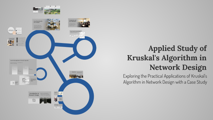 Applied Study of Kruskal's Algorithm in Network Design by Sandra Anna ...