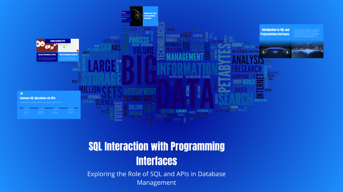 SQL Interaction with Programming Interfaces by Mohammed Mubark on Prezi
