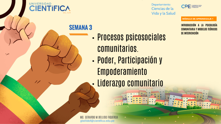 Sesión 03: Procesos Psicosociales Comunitarios. Poder, Participación Y ...