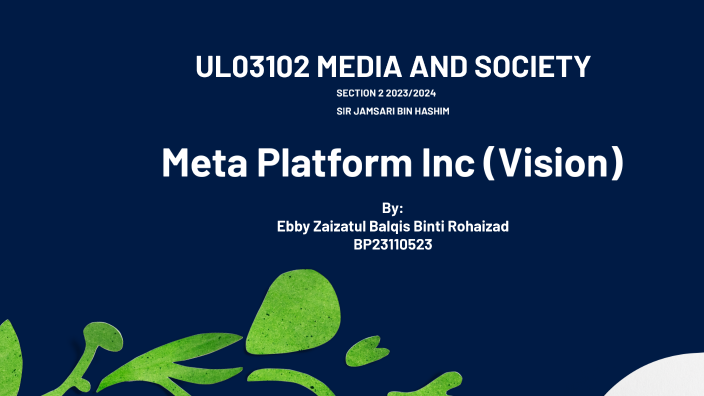 Meta Platform Inc. (Vision) by Ebby Zaizatul Balqis Binti Rohaizad on ...