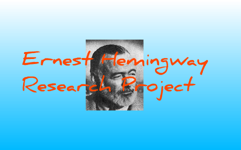 ernest hemingway research paper