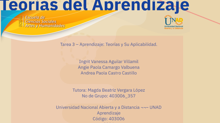 Teorías del Aprendizaje by Vanessa Aguilar on Prezi