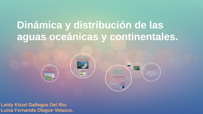 Dinámica y distribución de las aguas oceánicas y continental by leidy