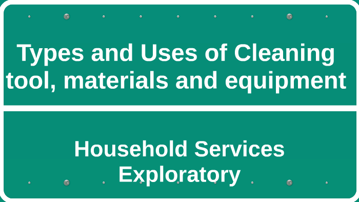 Types of Cleaning Equipment and Their Purposes