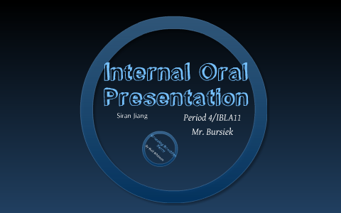 oral presentation internal medicine