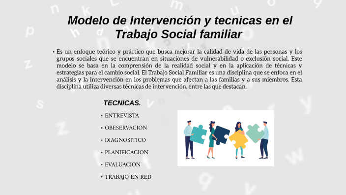 MODELO DE INTERVENCION DE TRABAJO SOCIAL FAMILIAR by Domenica Nicole ...