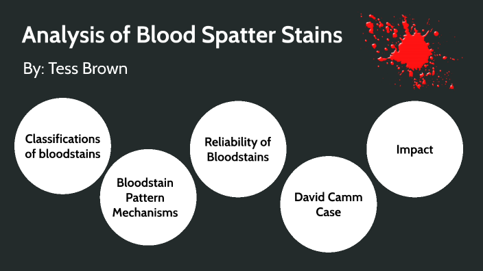 Analysis of Blood Spatter Stains by Tess Brown on Prezi