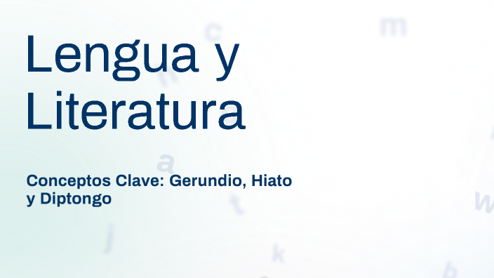 Lengua y Literatura by Thaiz Romero on Prezi