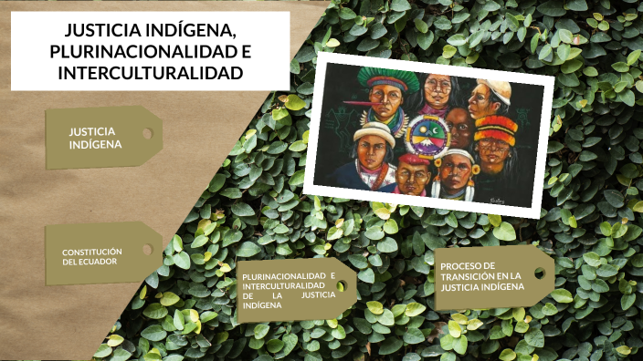 JUSTICIA INDÍGENA, PLURINACIONALIDAD E INTERCULTURALIDAD by Frank