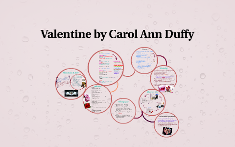 valentine poem by carol ann duffy analysis