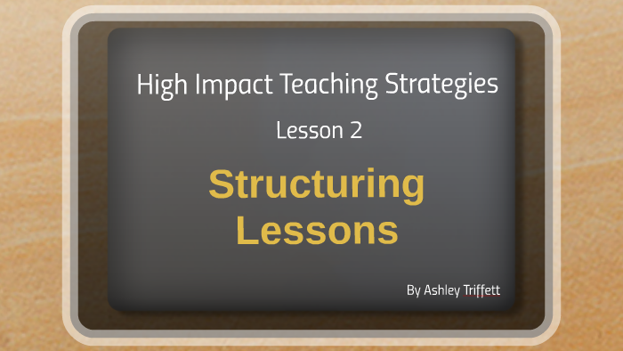 high impact teaching strategies presentation