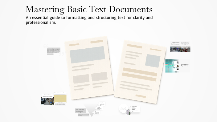 Basic Text Doc Mastering Basic Text Documents by Agnieszka Z-R on Prezi