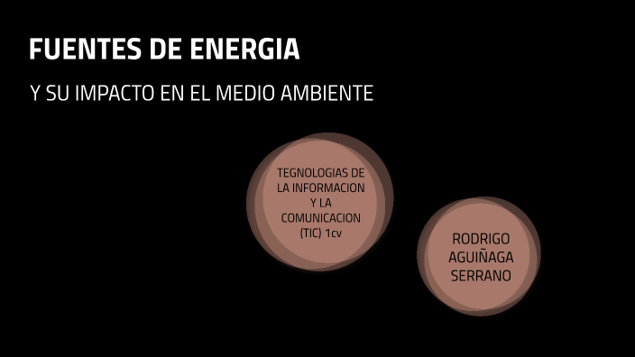 FUENTES DE ENERGIA Y SU IMPACTO EN EL MEDIO AMBIENTE by rodrigo ...