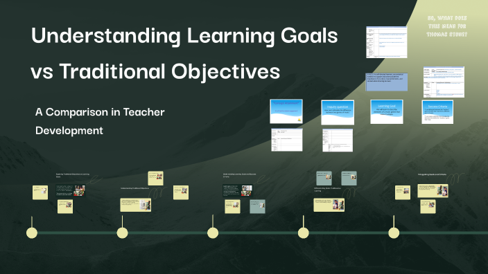 Understanding Learning Goals vs Traditional Objectives by on Prezi