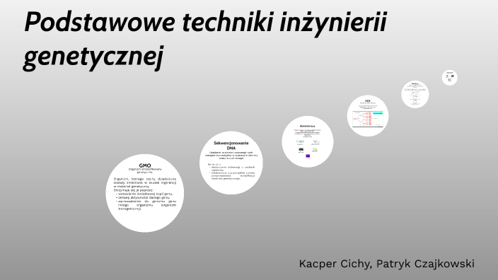 Podstawowe techniki inżynierii genetycznej by Kacper Cichy on Prezi