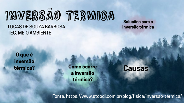 Inversão Térmica - O que é?! Iremos sentir entre dias 16 a 20 de Dezembro