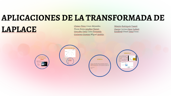 APLICACIONES DE LA TRANSFORMADA DE LAPLACE by Cesar Chávez Pérez on Prezi