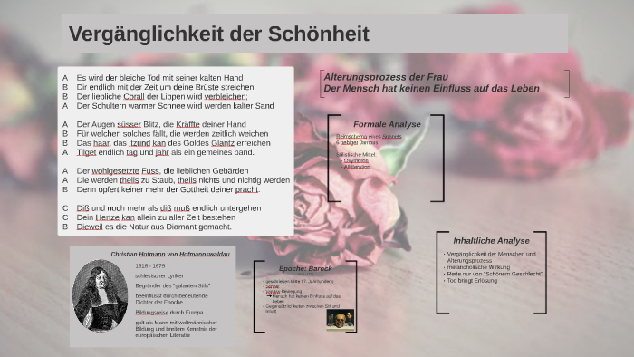 Interpretation Vergänglichkeit Der Schönheit