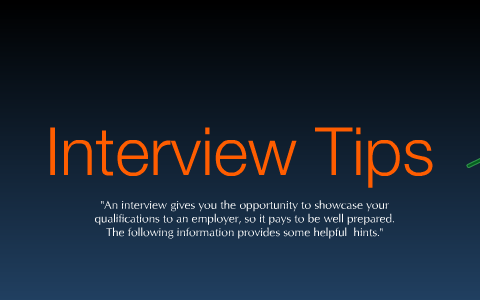Job Interview by Amanda Scott on Prezi