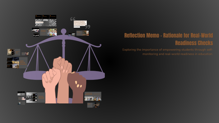 Reflection Memo – Rationale for Real-World Readiness Checks by ...