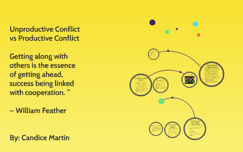 Unproductive Conflict vs Productive Conflict by candice martin on Prezi