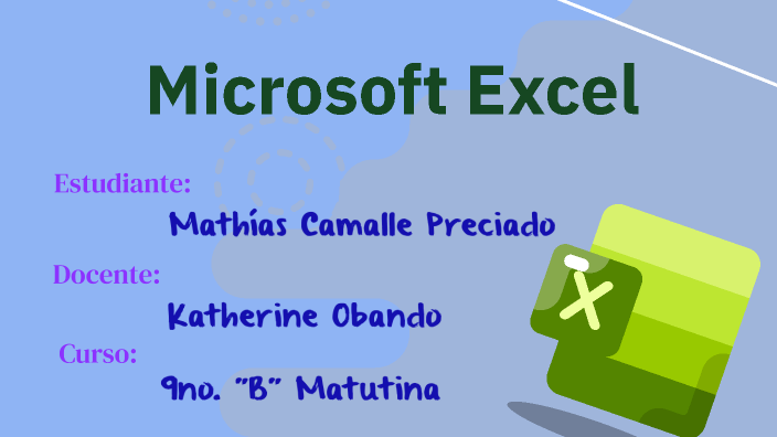 Microsoft Excel by Mathias Camalle on Prezi