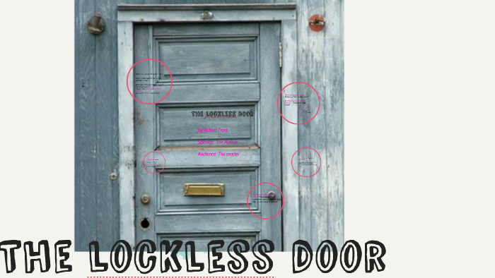 The Lockless Door By Camille Sayshey On Prezi