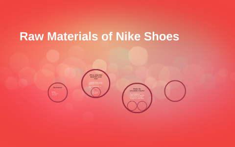 nike raw materials suppliers